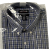 Kirkland Signature Mens Dress Shirt Traditional Fit Non-Iron NAVY/GRAY PLAID